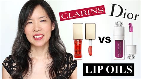 Clarins Lip Oil vs Dior 